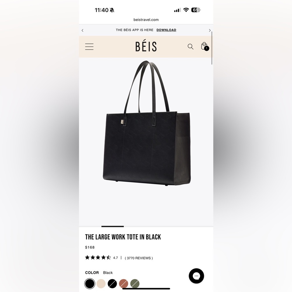 Beis large work tote 👜